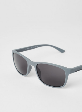 Men's Full Rimmed Rectangular Frame Sunglasses - Lens Size: 56 mm