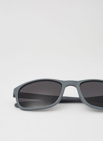 Men's Full Rimmed Rectangular Frame Sunglasses - Lens Size: 56 mm