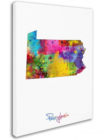 Peasley Hollow Framed Wall Art multicolour 11 x 14inch