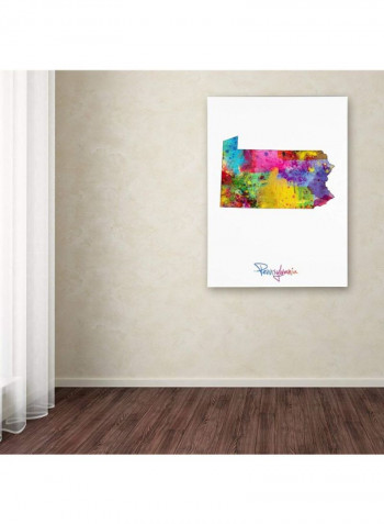 Peasley Hollow Framed Wall Art multicolour 11 x 14inch