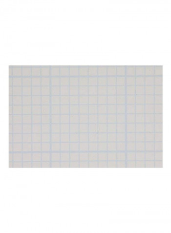 50-Piece Designer Grid Paper Set White/Blue