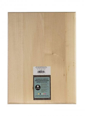 Rectangle Basswood Plaque Brown