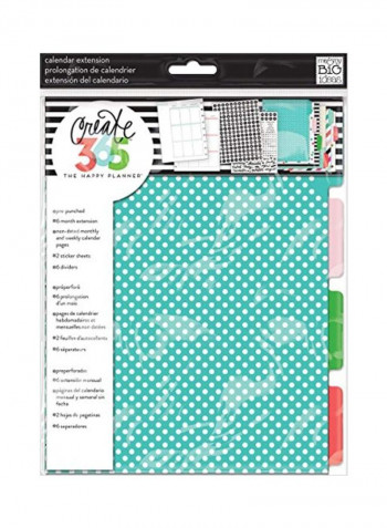 Sunshine Month Extension stiker Green/White