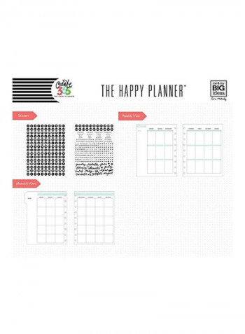 Sunshine Month Extension stiker Green/White