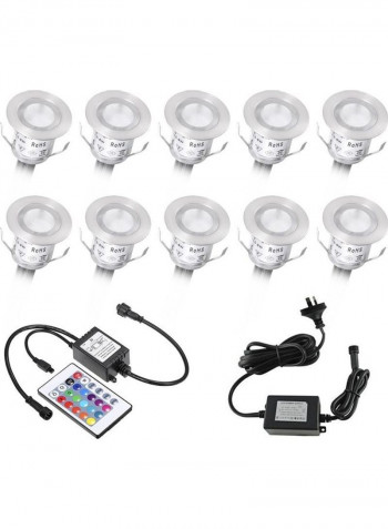 10-Piece Deck Light Multicolour
