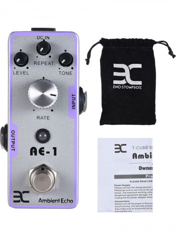 Electric Guitar Ambient Echo Effect Pedal