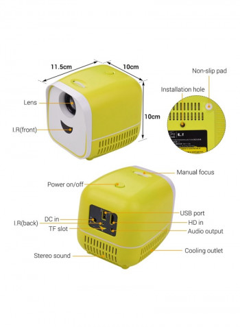 LED Projector Lamp Yellow/White