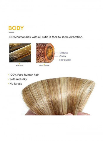 Tape In 7A Grade Hair Extensions Golden Blonde 22inch