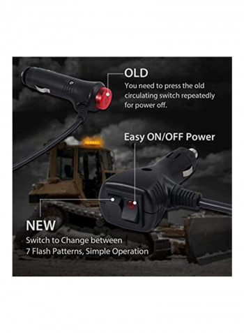 12V 24 LED Waterproof Strobe Warning Light