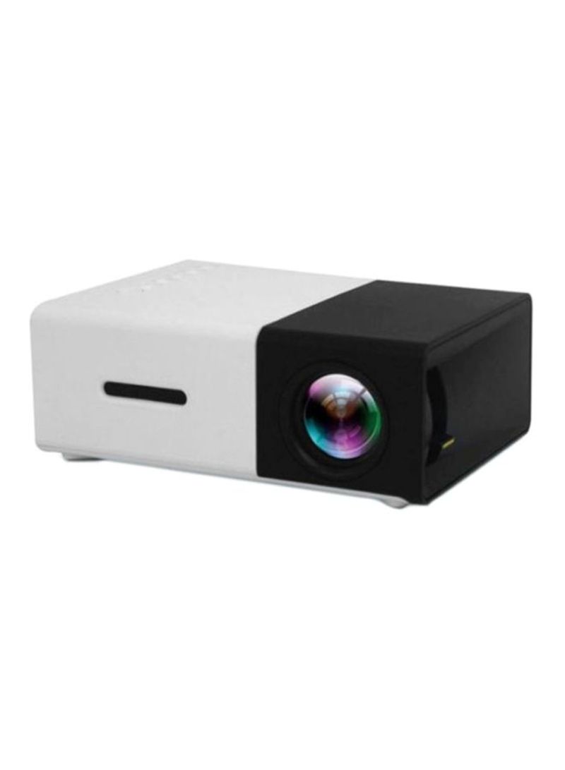 Portable LED Home Projector M209 Black/White