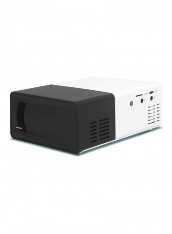 Portable LED Home Projector M209 Black/White