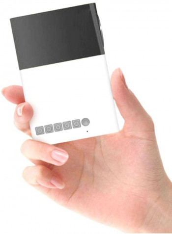 Portable LED Home Projector M209 Black/White