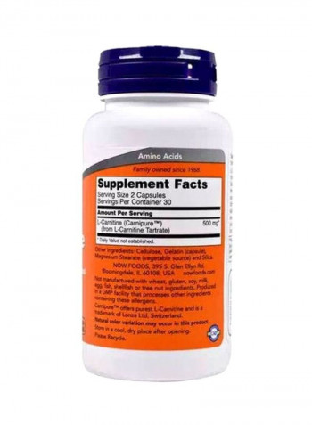 Pack Of 2 Acetyl L-Carnitine - 200 Veg Capsules
