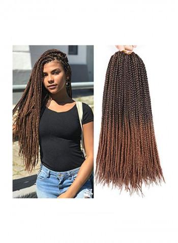 Pack Of 7 Crochet Hair Extensions 1B/30 18inch