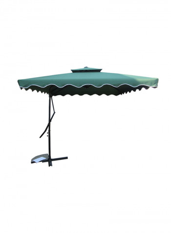 Square Banana Umbrella Green/Black 90centimeter