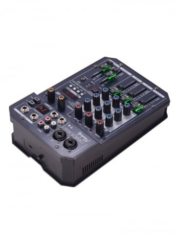 T4 Portable 4-Channel Sound Card Mixing Console Audio Mixer With Bluetooth Connection