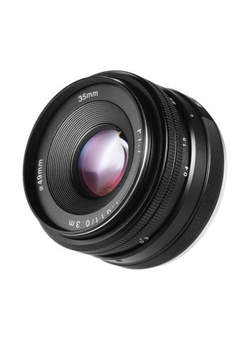 35mm f/1.7 Manual Focus Mirrorless Lens For Sony Black