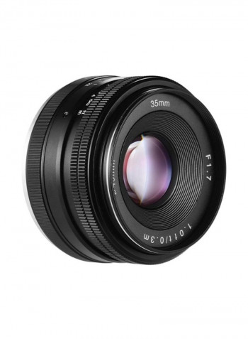 35mm f/1.7 Manual Focus Mirrorless Lens For Sony Black