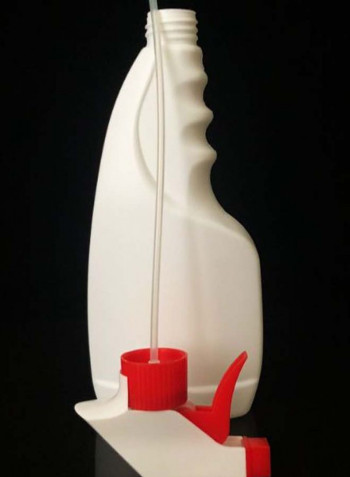 100-Piece Water Spray Bottle Set White/Red 550ml