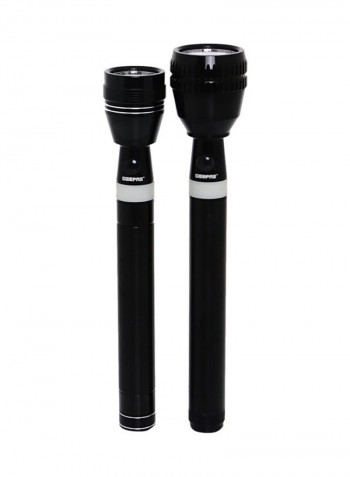 Set Of 2 Rechargeable LED Flashlight White 7x30centimeter