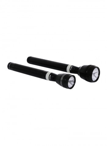 Set Of 2 Rechargeable LED Flashlight White 7x30centimeter