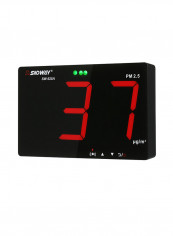 Wall Mounted Air Inspection Detector With Dust Monitor Black 0.62kg