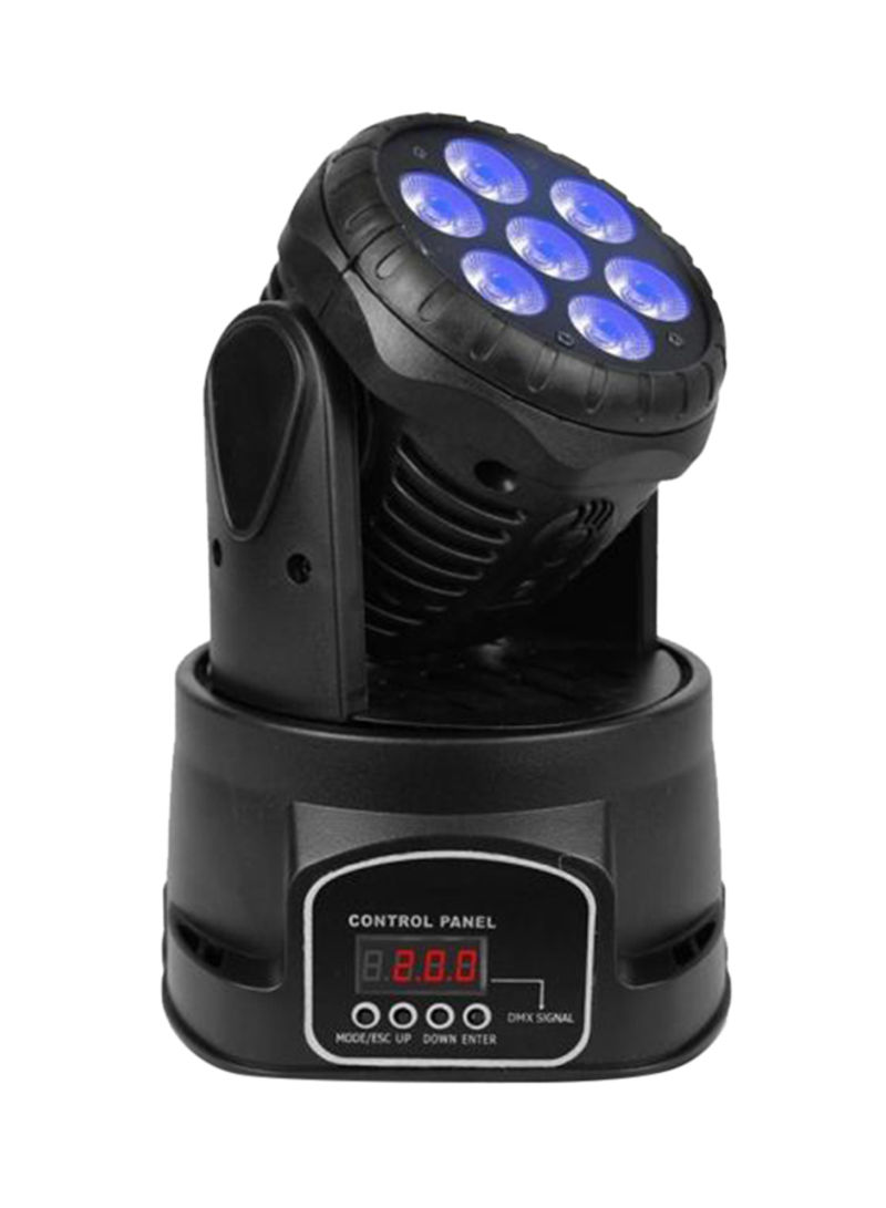Rotating Moving Stage Light With LED Projector Bulb Black/Blue 12 x 11cm