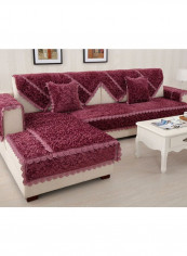 Anti-Skid Plush Sofa Slipcover Maroon reviews Anti-Skid Plush Sofa Slipcover Maroon