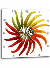 Chillies Wall Clock Multicolour 13x13inch