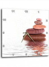 Pebbles Printed Analog Wall Clock Multicolour 13x13x0.1inch