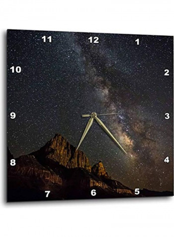 Wall Clock Multicolour 13x13inch