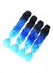 4-Piece Braiding Hair Extension Set Blue 24inch reviews 4-Piece Braiding Hair Extension Set Blue 24inch