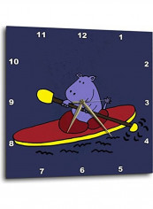 Hippo Kayakingin Printed Analog Wall Clock Multicolour 13x13x0.1inch