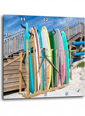 Surfboard Wall Clock Multicolour 13x13inch reviews Surfboard Wall Clock Multicolour 13x13inch