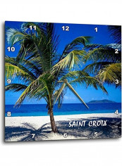 Saint Croix Virgin Island Printed  Wall Clock Multicolour 13 x 13inch