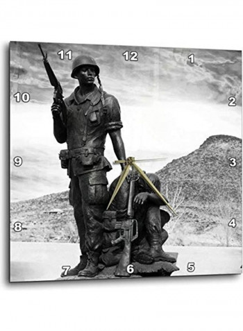 Wall Clock White/Black 13x13inch