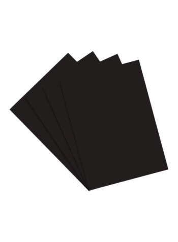 100-Piece German Bristol Board Brilliant Black