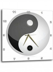 Decorative Printed Wall Clock White/Black 10x10inch