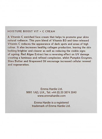 Moisture Boost Vit + C Cream Gold 1.7ounce