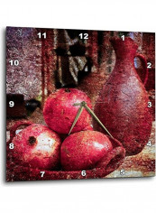 Fruit Basket And Jug Wall Clock Multicolour 13x13inch