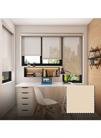 Single Sunscreen Collection 2 Roller Blackout Window Shade Beige 120x150cm