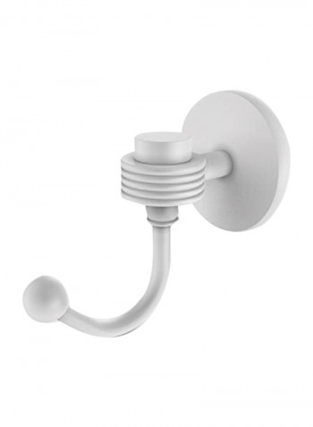 Satellite Orbit One Groovy Accent Robe Hook White 5x2.8x2inch