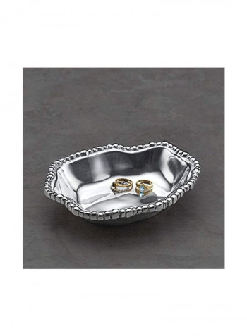 Serving Platter Silver 7.2x6x1.2inch