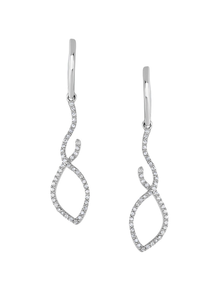 925 Sterling Silver Zircon Studded Earrings