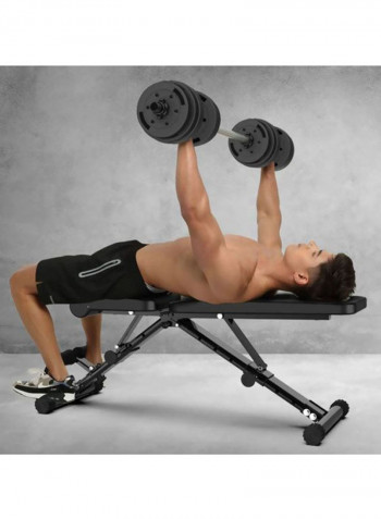 Aluminum Foldable Weight Lifting Bench 105x30x30cm