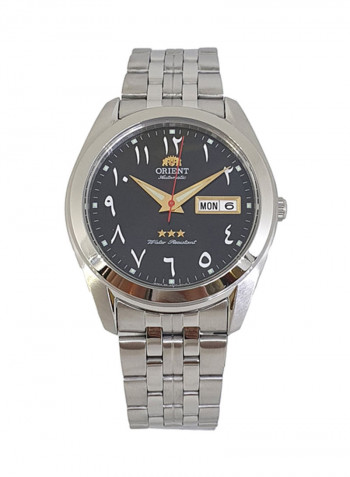 Men's Automatic Arabic Dial Stainless Steel Analog Watch SAB0D005B8