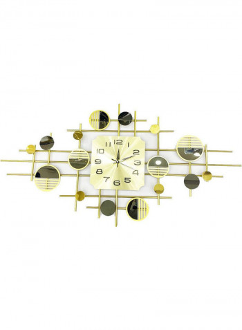 Stainless Steel Wall Clock Gold