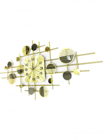Stainless Steel Wall Clock Gold