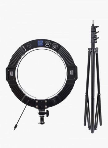 Dimmable Ring Video Light Black