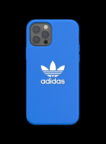 Logo Printed Protective Case Cover For Apple iPhone 12 / 12 Pro 7.6 x 1 x 15cm Bluebird/White